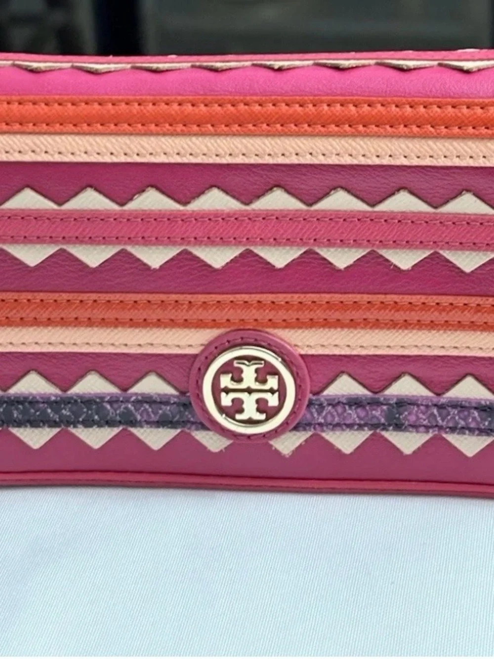 Tory Burch Robinson Zig Zag Crossbody Bag.